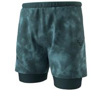 Dynafit - Pantaloncini da trail running riflettenti 2 in 1 - Trail Reflective 2/1 Shorts M Cinder per Uomo - Taglia S - Grigio