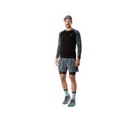 Dynafit - Pantaloncini da trail running riflettenti 2 in 1 - Trail Reflective 2/1 Shorts M Cinder per Uomo - Taglia M - Grigio