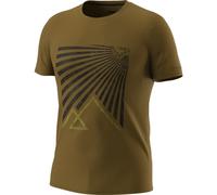 Dynafit Transalper Graphic S/S M - T-shirt - uomo S Dark Yellow/Black/Green man Polygiene,Recycled Polyester,Tencel/Lyocell