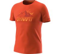 T-shirt Dynafit Transalper Graphic manica corta arancio brillante - XXL
