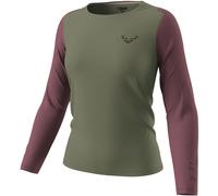 Dynafit Transalper L/S W - maglia maniche lunghe - donna XS Green/Dark Pink woman Polygiene,Recycled Polyester
