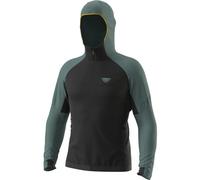 Dynafit Transalper Ptc Hooded M - felpa in pile - uomo Black/Green/Yellow M