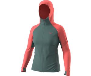 Dynafit Transalper Ptc Hooded W - felpa in pile - donna Green/Red XS