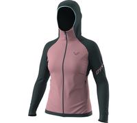 Dynafit Transalper Ptc Hooded W - felpa in pile - donna L Pink/Dark Blue woman Made In Eu,Polartec Power Grid,Carvico,Recycled Materials,Polygiene,Bluesign