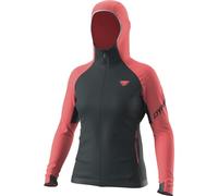 Dynafit Transalper Ptc Hooded W - felpa in pile - donna M Dark Blue/Light Red woman Made In Eu,Polartec Power Grid,Carvico,Recycled Materials,Polygiene,Bluesign