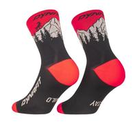 Dynafit Traverse Mid - calzini corti 35/38 Black/Red unisex Made In Eu