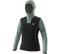 Dynafit Traverse Ptc Hooded W - felpa con cappuccio - donna XS Black/Light Green/Red woman Polartec Power Grid