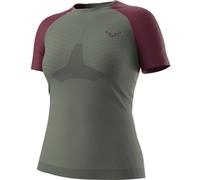 Dynafit Ultra 3 S-Tech S/S W- maglia trail running - donna XS/S Green/Dark Red woman