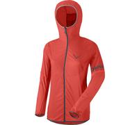 Dynafit Vertical Wind W - giacca trail running con cappuccio - donna I44 D38 Red/Black woman