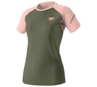 T-shirt Dynafit Alpine Pro manica corta verde oliva rosa chiaro donna - M