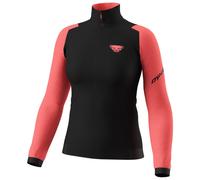 Dynafit Blacklight Thermal 1/2 W - felpa in pile - donna XS Black/Light Red woman Recycled Polyester,Polygiene,Carvico
