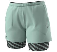 Dynafit - Women's Trail 2in1 Short - Pantaloncini da running XL turchese