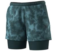Dynafit - Pantaloncini 2 in 1 da trail running - Trail Reflective 2/1 Shorts W Cinder per Donne - Taglia M - Grigio