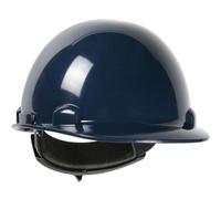Dynamic Dom Cap Casco Rigido, Guscio in polietilene ad alta densità, ANSI Tipo 1, Classe E, Sospensione a 4 Punti, Regolazione a cricchetto Ruota, Blu marino (280-HP341R-08)