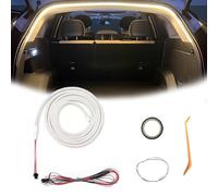 Dynamic Flowing Car Trunk Light Strip, Upgrade Flexible Universal Trunk LED Light Strip, Universal Waterproof Cargo Ambient Lighting for Car Trunk Illumination Decoration (Warm White,4 m/13.2ft)