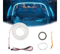 Dynamic Flowing Car Trunk Light Strip, Upgrade Flexible Universal Trunk LED Light Strip, Universal Waterproof Cargo Ambient Lighting for Car Trunk Illumination Decoration (Blue,Half circle 2 m/6.6ft)