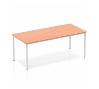 Dynamic Impulse Straight Table (Impulse 1800mm Straight Table Beech Top Silver B