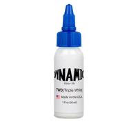 Dynamic Ink - Inchiostro per tatuaggio triplo bianco, 30 ml, inchiostro professionale per tatuaggi, bianco, originale, prodotto negli Stati Uniti (Triple White 30 ml)