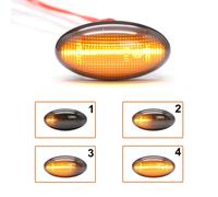 Dynamic LED Lato Repeater Indicator Luci Fumo Per Citroën Xsara Picasso 05-10