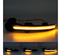 Dynamic LED Lato Specchietto Indicatore Luci Frecce Fumo Per VW Passat B8 2015-