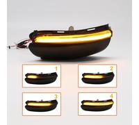 Dynamic LED Lato Specchietto Indicatore Luci Fumo Per VW Golf MK6 VI 2009-2013