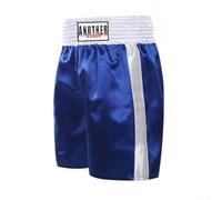 Dynamic - Pantaloncini da boxe unisex adatti per MMA e fitness, con elastico in vita per il massimo comfort (M, blu)