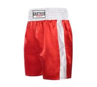 Dynamic - Pantaloncini da boxe unisex adatti per MMA e fitness, con elastico in vita per il massimo comfort (XL, rosso)