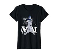 Dynamic Pose Shohei Ohtani Los Angeles Baseball MLBPA Maglietta, Donna, Nero, M