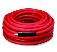 Dynamic Power Tubo dell'aria in gomma 3/8 "x 50' 300 PSI Rosso/Nero Assemblaggio con raccordi filettati per tubi maschio da 1/4" e resticori di piegatura (rosso)..
