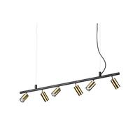Ideal Lux Lampada a sospensione DYNAMITE SP6 Mod. 244648 6 luci Ottone satinato