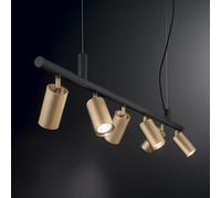 Ideal Lux DYNAMITE SP6 OTTONE Mod. 244648 Lampada A Sospensione 6 Luci