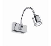 Applique Moderna Dynamo Metallo Cromo Flessibile Led 3W 4000K