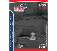 DYNAMO MODELS WAFFEN SS TIGER 222 CREW NORMANDY 1944 #4 1:35 DM35106