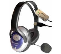 DYNAMODE - Cuffie stereo USB con microfono Boom - Compatibile con Skype