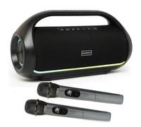 DYNASONIC S90 - Cassa Bluetooth Portatile Potente IPX5 Waterproof, Altoparlante Bluetooth con TWS, Radio FM, Luci LED, USB, Micro SD, Speaker da Esterno per Feste e Karaoke