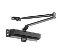 Dynasty Hardware Door Closer, Commercial Hydraulic Closer, Self-Closing, Spring Size 2, ADA Compliant, Surface Mount, Sprayed Duronotic Bronze, Series 2000