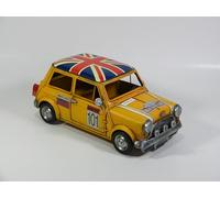 DynaSun Auto Car 1804E-7182 - Auto Car 1804E-7182 in metallo, stile retrò, collezione auto d'epoca, fatto a mano con effetto vintage realistico, perfetto per collezionisti e amanti