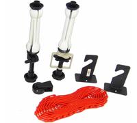 DynaSun ESB1 Kit Supporto Fondale Professionale Completo di Bracci ad Espansione, Catene, Contrappesi, Nero