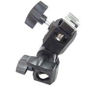 DynaSun FH35RB Supporto Adattatore Orientabile Professionale per Flash a Slitta Standard Hot Shoe con Aggancio a Supporto Cavalletto Stativo ed Inserto per Ombrello