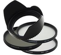 DynaSun Kit Pro 62 mm CPL pol circolare con filtro MC UV, Skylight e paraluce