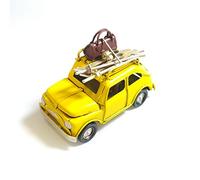 DynaSun Modellino Auto d’Epoca Vintage in Metallo, da Collezione in Stile Retro Antico in Scala con Lunghezza 11 cm