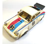 DynaSun Modellino Auto d’Epoca Vintage in Metallo, da Collezione in Stile Retro Antico in Scala con Lunghezza 32 cm