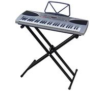 DynaSun - Tastiera per arrangiamento E-Piano, Sintetizzatore 61 tasti con schermo LCD Midi Porta spartito, MK2069+X2
