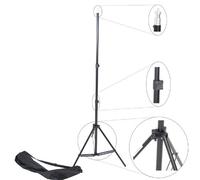 DynaSun W803 Cavalletto Stativo Professionale, 220 cm, Attacco Spigot Standard in Alluminio, per Fotocamera