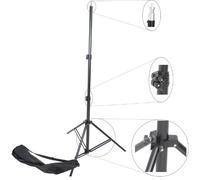 DynaSun W957 Cavalletto Stativo Professionale, 250 cm, Ammortizzatori, Attacco Spigot Standard