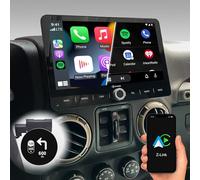 DYNAVIN Android Autoradio Navigatore per Jeep Wrangler 2007-2017; 10,1 pollici Radio con Wireless CarPlay e Android Auto | Head-up Display | Dab+ Radio: D9-JP Plus