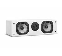 Dynavoice Challenger C-5 Bianco Lucido. Diffusore Centrale Passivo 2 Vie 120W 8 Ohm. Doppio Woofer 5,25 Pollici e Tweeter 1 Pollice. Home Cinema HiFi. Bass Reflex Posteriore. Compatibile VESA 10x10.