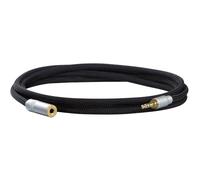 Dynavox 207378 - Cavo di prolunga audio, 1 presa jack da 3,5 mm, 1 connettore jack da 3,5 mm, 1,50 m, colore: Nero