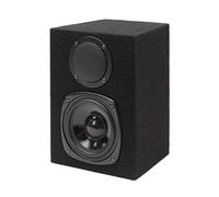 Dynavox Coppia di altoparlanti a 2 vie, a forma trapezoidale, con rivestimento in feltro, colore: nero