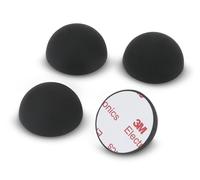 Dynavox ammortizzatori in elastomero di silicone ED20, 4 piedi assorbenti universali per altoparlanti, amplificatori e giradischi, ammortizzatori di risonanza con superficie adesiva 3M, nero
